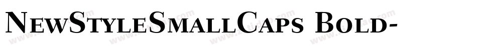 NewStyleSmallCaps Bold字体转换
